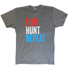 Load image into Gallery viewer, Short Sleeve T-Shirt With American Flag on the back and Logo